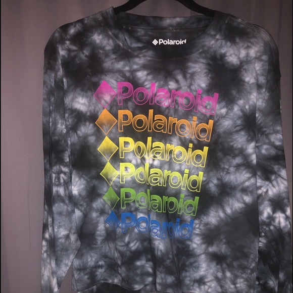 1 of a kind vintage Polaroid long slv tye dye tee - Picture 2 of 4